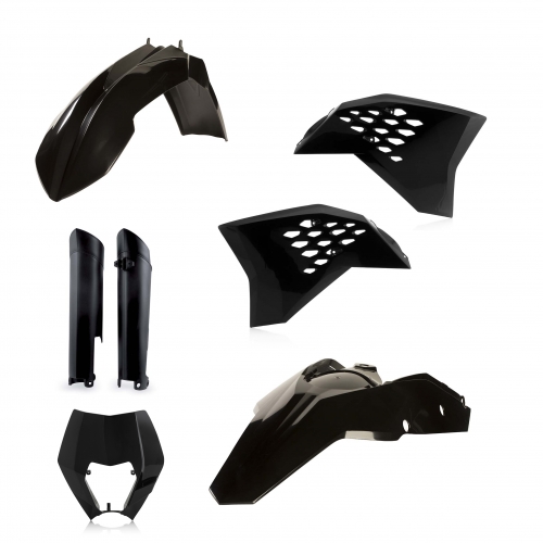 KIT PLÁSTICOS COMPLETO ACERBIS KTM EXC / EXC-F 2008-2011 PRETO